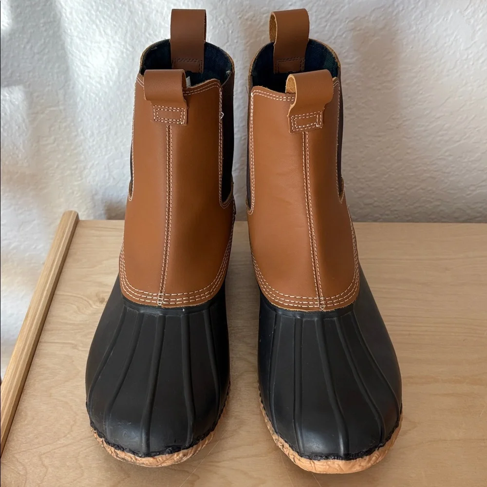 Lands’ End Men’s Duck Boots Size 10 Flannel Lined